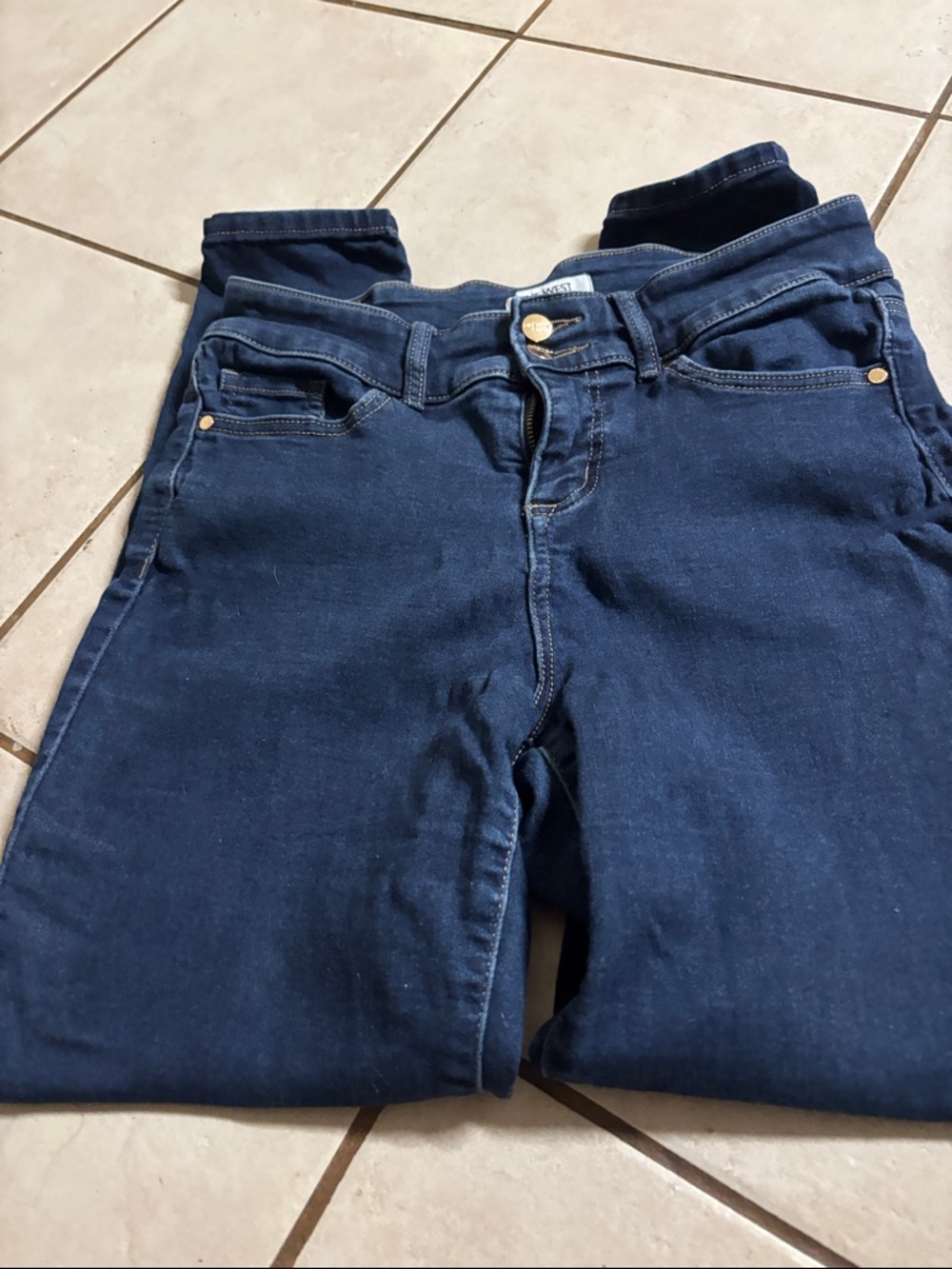 Nine West Dark Indigo Skinny Jeans